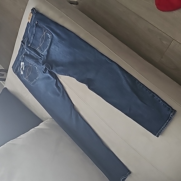 ABERCROMBIE & FITCH Perfect Stretch Brett Distressed Jeans size 10R - Picture 8 of 9